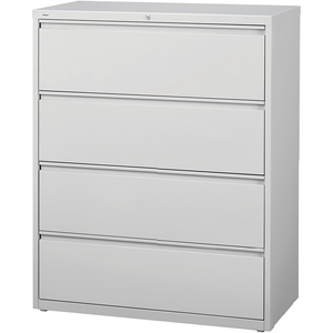 (Scratch & Dent) Realspace PRO Steel Lateral File, 4-Drawer, 52 1/2"H x 42"W x 18 5/8"D, Light Gray
