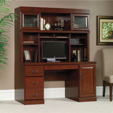 (Scratch and Dent) Sauder Heritage Hill Outlet Collection Credenza Hutch, 42''H x 59 1/2''W x 13 1/2''D, Classic Cherry
