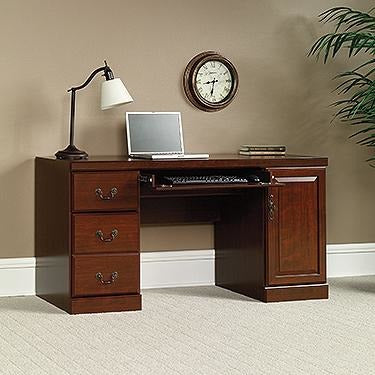 (Scratch & Dent) Sauder Heritage Hill Computer Credenza With Laptop Drawer And Power Strip, 30 1/8