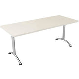 WorkPro Outlet Flex Collection Long Rectangle Table Top, 30" x 72", Gray