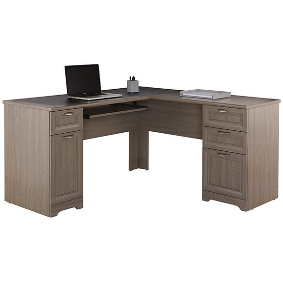 (Scratch and Dent) Realspace Outlet Magellan Collection L-Shaped Desk, Gray