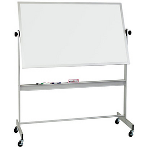 (Scratch & Dent) Best Rite Outlet Deluxe Dry-Erase Whiteboard, 48" x 72", Silver Aluminum Frame