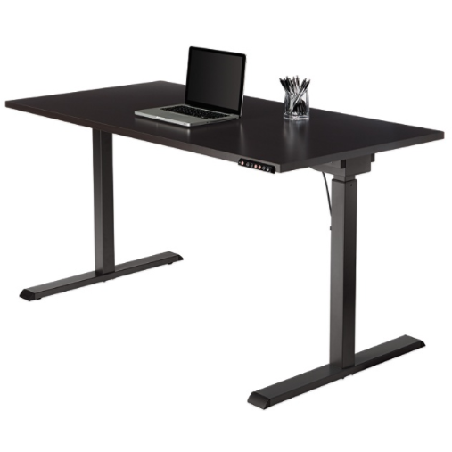 (Scratch and Dent) Realspace Outlet Magellan Performance Electric Height-Adjustable Wood Desk, Espresso