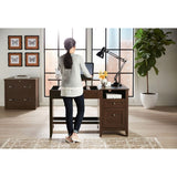 Realspace Outlet Height-Adjustable 50"W Lift Top Desk, Mocha
