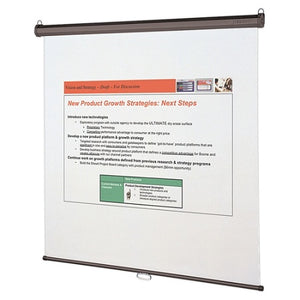 Quartet Outlet Wall Or Ceiling Projection Screen, 70" x 70"