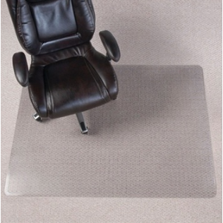 Realspace Chair Mat For Thin Commercial-Grade Berber Carpets, Rectangular, 46