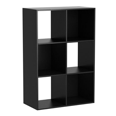 Homestar North America 6-Cube Bookcase, Black