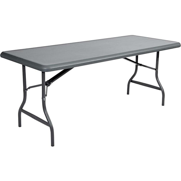 (Scratch & Dent) Iceberg Indestruc-Tables Too 1200 Series Folding Table, Rectangular, Charcoal