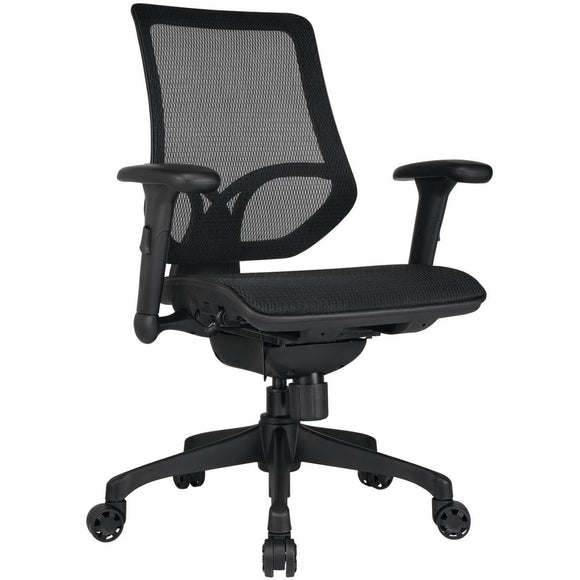 WorkPro Outlet 1000 Series Mesh Mid-Back Task Chair, Black