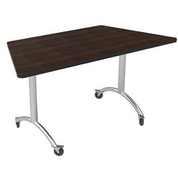 (Scratch & Dent) WorkPro Flex Outlet Collection Trapezoid Table Top, Espresso