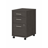 kathy ireland Office by Bush Method 20"D Vertical 3-Drawer Mobile File Cabinet, Storm Gray