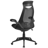Adagio Series High Back Mesh Executive Swivel Office Chair with Flip-Up Arms