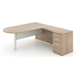 Chiarezza L-Shaped Desk with Bullet End