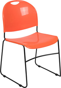 Samson Series 880 lb. Capacity Black Ultra-Compact Stack Chair