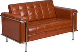 Samson Fitch Series Contemporary Leather Love Seat