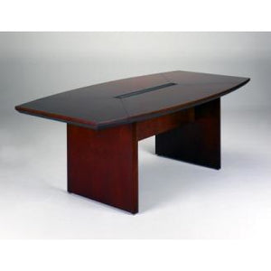 Mayline Outlet Group Corsica Conference Table, Boat-Shaped, 29 1/2"H x 72"W x 36"D, Mahogany