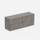 Sheridan Credenza 72"W x 22"D With 4-Drawer Lateral File - Stone Gray