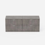 Sheridan Credenza 72"W x 22"D With 4-Drawer Lateral File - Stone Gray