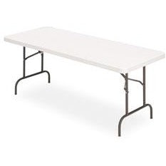 Realspace Folding Table, 29''H x 72''W x 30''D, Gray Granite