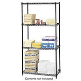 Safco Outlet Commercial Wire Shelving, Black