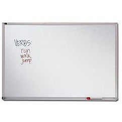 (Scratch & Dent) Quartet Melamine Dry-Erase Board, 48" x 72", Aluminum Frame