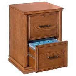 Realspace Outlet Premium 18-9/10"D Vertical 2-Drawer File Cabinet, Oak