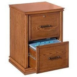 (Scratch & Dent) Realspace Outlet Premium 18-9/10"D Vertical 2-Drawer File Cabinet, Oak