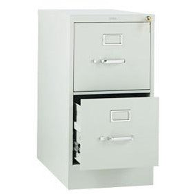 (Scratch & Dent) HON Outlet 310 26.5"D Vertical 2-Drawer Letter-Size File Cabinet, Metal, Light Gray