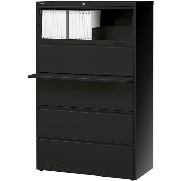 (Scratch & Dent) Realspace PRO Outlet Steel Lateral File, 5-Drawer, 67 5/8