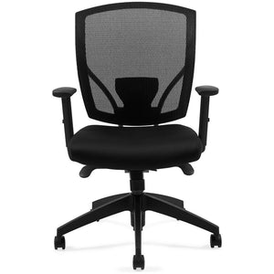 Preva Mesh Synchro-Tilter Mid-Back Chair, Black