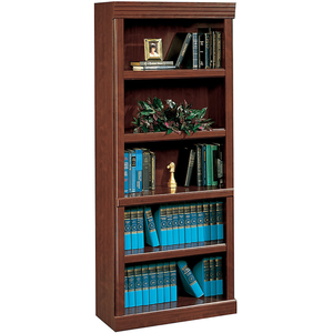 Sauder Outlet Heritage Hill 72"H Bookcase, Open 5-Shelf, Classic Cherry