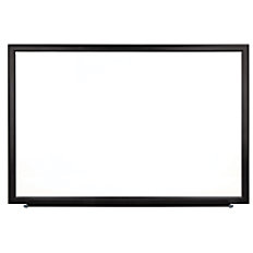(Scratch & Dent) FORAY Magnetic Dry-Erase Boards With Aluminum Frame, Melamine Board, 48" x 96", White Board, Black Frame