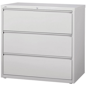 (Scratch & Dent) Realspace PRO Steel Lateral File, 3-Drawer, 40 1/4"H x 42"W x 18 5/8"D, Light Gray