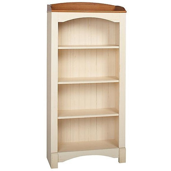 Christopher Lowell Shore Mini Solutions 4-Shelf Bookcase, 63 1/8''H x 29 1/2''W x 12 3/4''D, Antiqued White