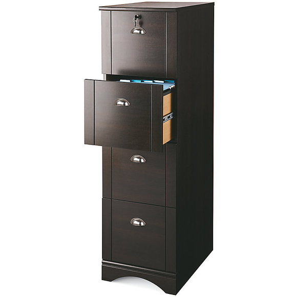 (Scratch and Dent) Realspace Outlet Dawson 4-Drawer Vertical File Cabinet, 54