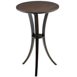 Adesso Montreal Outlet Pedestal Table, 30"H x 16 3/4"W x 16 3/4"D, Walnut