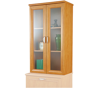 (Scratch & Dent) Realspace Outlet Magellan 2-Shelf Hutch For Lateral File Cabinet, Honey Maple