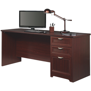(Scratch and Dent) Realspace Outlet Magellan Performance 71"W Straight Desk, Cherry