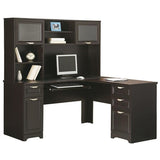 (Scratch and Dent) Realspace Outlet Magellan 59"W L-Shaped Desk, Espresso