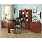 Realspace Outlet Broadstreet U-Shaped Executive Desk, Maple