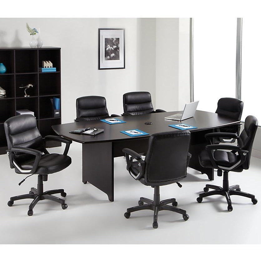 Realspace Outlet Magellan Performance Conference Table, Boat-Shaped, 30"H x 94 1/2"W x 47 1/4"D, Espresso