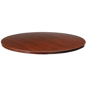 Lorell Outlet Essentials Round Table Top, 42"D, Mahogany