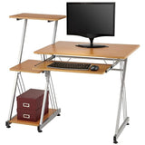 Limble II Outlet Computer Desk, 39 3/8"H x 46"W x 21 1/2"D, Birch Finish,