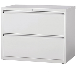 (Scratch & Dent) Realspace PRO Steel Lateral File, 2-Drawer, 28"H x 36"W x 18 5/8"D, Light Gray