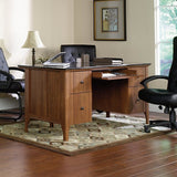 Sauder Appleton Outlet Faux Marble Top Executive Desk, 30 23/32"H x 64 4/5"W x 29 3/5"D, Sand Pear