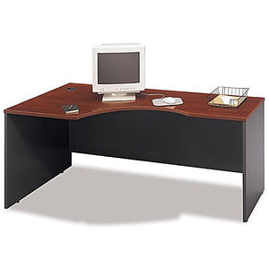 (Scratch & Dent) Bush Business Furniture Outlet Components Corner Desk Left Handed 72"W, Hansen Cherry/Graphite Gray