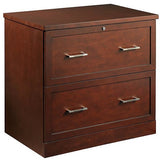 OF4S Outlet 2-Drawer Lateral File, 28"H x 29"W x 18 1/2"D, Premium Mahogany