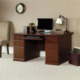 (Scratch and Dent) Sauder Outlet Heritage Hill Executive Desk, Classic Cherry