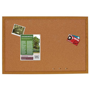 FORAY Outlet Cork Bulletin Board, 24" x 18"