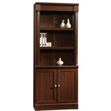 (Scratch & Dent) Sauder Outlet Palladia Collection Library With Doors, 71 7/8"H x 29 3/8"W x 13 9/10"D, Select Cherry
